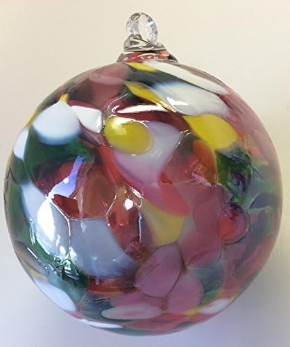 Polish Art Glass Round Glass Multi Hanging Ornament