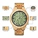 BOBO BIRD Wooden Men's Bamboo Watch with Luminous Night Silver Pointer Casual Sports Watches Gift with Box