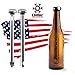 Beer Chiller By Chiller Industries - 2 Pack / Built-In Bottle Opener / Stainless Steel Drink Chiller Sticks Keep Bottled Drinks Cold / Cools Beverage Without Watering It Down