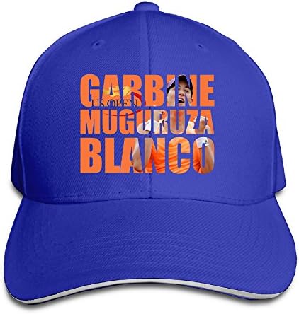 Logon 8 Garbine Muguruza Blanco3 Personalize Sandwich Peaked Cap RoyalBlue One Size