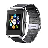 Smart Watch, JIUXI Bluetooth Replaceable Band Sweatproof Smartwatch with Touch Screen / Handsfree Call / Camera /Call reminder for all Android 4.2 and IOS