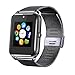 Smart Watch, JIUXI Bluetooth Replaceable Band Sweatproof Smartwatch with Touch Screen / Handsfree Call / Camera /Call reminder for all Android 4.2 and IOS