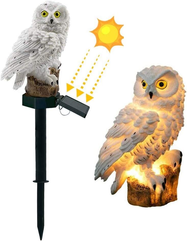 DOUBLE 2 C Garden Solar Lights Outdoor Decorative Owl LED Waterproof Garden Stake Lights, Lawn Lamp Light for Garden, Balcony, Patio, Yard Landscape Lighting