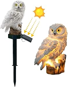 DOUBLE 2 C Garden Solar Lights Outdoor Decorative Owl LED Waterproof Garden Stake Lights, Lawn Lamp Light for Garden, Balcony, Patio, Yard Landscape Lighting