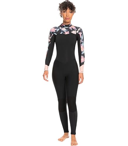 Amazon.com: Roxy Womens 3/2 Syncro+ Front Zip LFS Wetsuit - Black