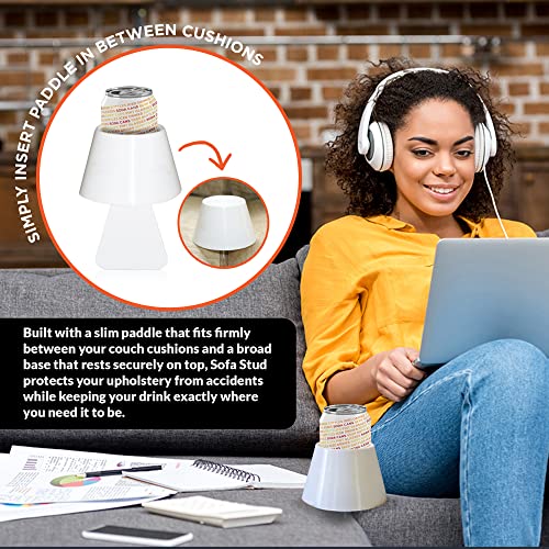Sofa Stud Mugworthy Couch Mug & Cup Holder Spill Proof, Convenient, Versatile Drink Coaster