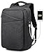 Tocode Travel Laptop Backpack, Business Anti Theft Laptops Backpack with USB Charging Port, Water Resistant College School Computer Bag for Women & Men Fits 15.6 inch Laptop - Black