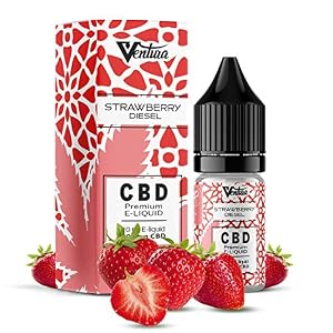 Premium CBD Liquid Strawberry Diesel von Ventura | E Liquid für E Zigaretten & E Shishas | CBD Liquid Made in Germany | natürliche Terpene | 30mg CBD