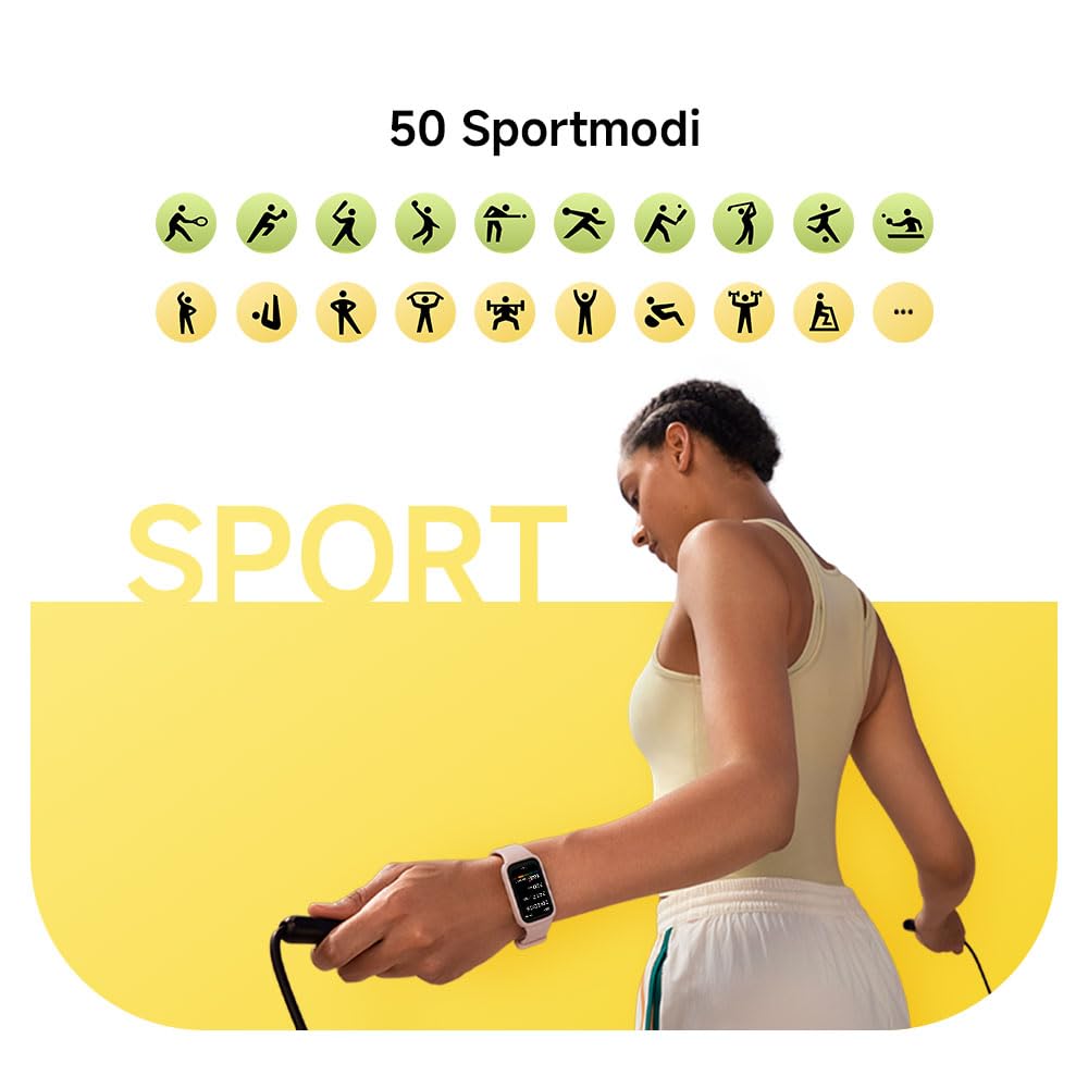 XIAOMI Smart Band 9 Active Schwarz – 1.47" TFT, 450 Nits, 18 Tage Akku, 50 Sportmodi, SPO₂-Sensor, 5ATM Wasserdicht 8