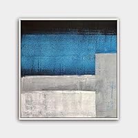 Framed Canvas Wall Art Modern Texture Painting Canvas Prints Home Artwork Decoration for Living Room,Bedroom - 16x16 inches