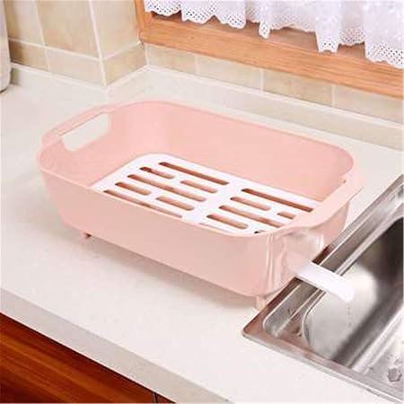 LYWNB Estante de desagüe de plástico para Cocina, coladores ...