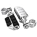 2X Chrome Durable Dually Foot Rest Pegs Footpegs Footrest 1-1/4