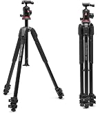 Amazon.com : Manfrotto 190XPRO Aluminum 4-Section Tripod Kit with