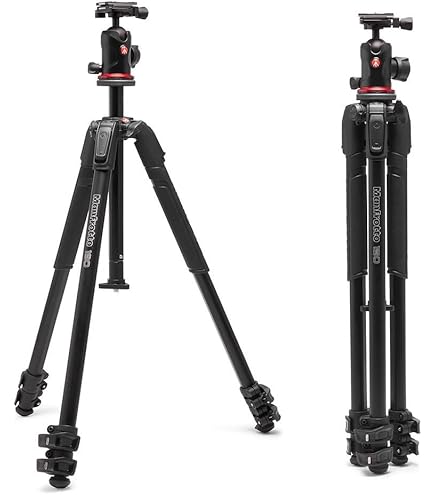 Amazon.com : Manfrotto 190XPRO Aluminum 3-Section Tripod Kit with