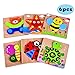 Yostyle Wooden Jigsaw Puzzles, [6 Pack] Animal Puzzles for Toddlers Baby Kids 1 2 3 Years Old Educational Toys Gifts for Boys and Girls