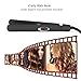N&M Tech Hair Straightener Professional Flat Iron 2 in 1 Straightening and Curly Ceramic Ionic Negative Ion Care LED Display Auto-Off for Salon Home Women Hair Styling (Black)