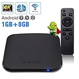 Android TV Box, Android 7.1.2 Newest M8S PLUS W Mini 1GB/8GB Amlogic S905W Quad core 64 Bits 2.4G Wifi Ultra HD 4K Smart TV Box