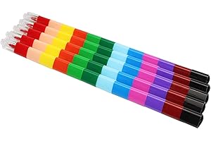 5Pcs Stacking Crayon, Buildable, Stackable Colorings Pencils, 12 in 1 Building Blocks Colorings Wax Buildable