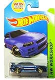 HOT WHEELS 2014 RELEASE BLUE NISSAN SKYLINE GT-R (R34) DIE-CAST, HOT WHEELS NISSAN SKYLINE DIE-CAST