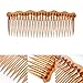 4 Pcs Plastic French Twist Comb Side Hair Combs with 24 Teeth Hair Comb Hair Clip Combs for Fine Hair