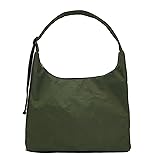 Large Nylon Shoulder Bag with Adjustable Quilted