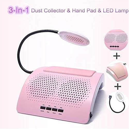 家電 B08dlq4znw ネイルケアネイルアートサロン吸引集塵機マニキュア機ledランプハンドパッド爪掃除機2ファンマニキュアツール機器 B08dlq4znw