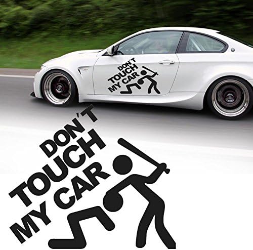 Don't Touch My Car Window Stickers New Decal Accessories Vinyl Car Decor (Black)