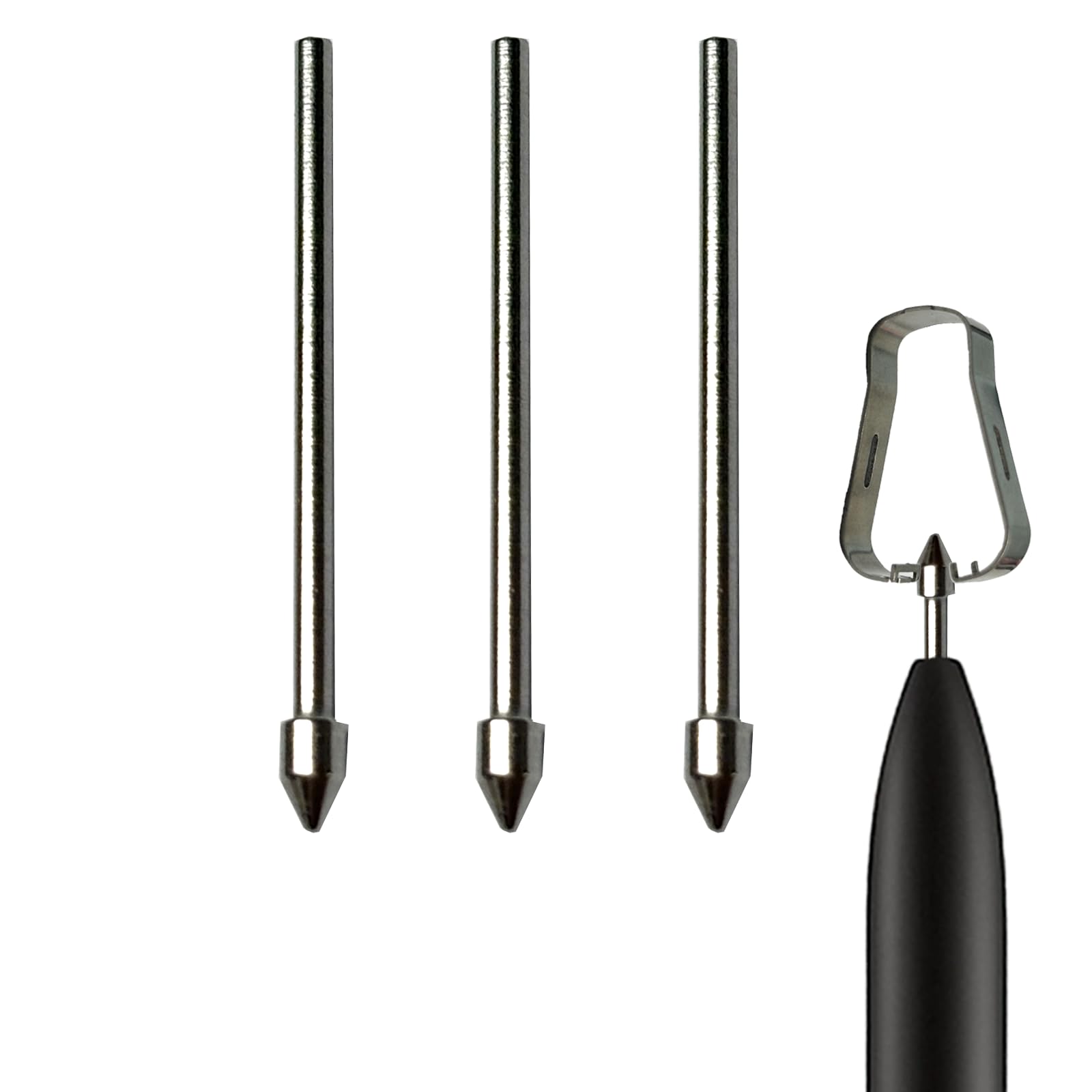 Photo 1 of 3 PCS Galaxy Tab S Pen Metal Tips/Nibs Replacement for Samsung Galaxy Tab S10+/S10 Ultra/S9/S9FE+/S9 Ultra/S8/S8+/S8 Ultra/S7/S7 FE/S6/S6 Lite S Pen Replacement Tips/Nibs with Tools