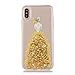 Urberry iPhone X Case, iPhone X Bling Case, Wedding Girl Design Shock-proof Case for iPhone X with a Free Screen Protector (Gold)