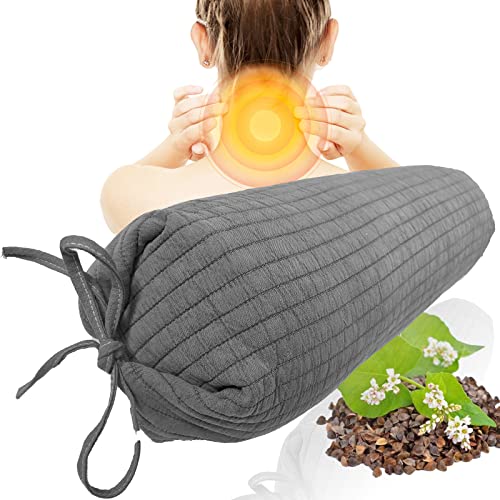 Ainilaus Adjustable Buckwheat Pillow with Washable Cotton Pillowcase