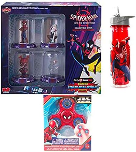 Amazon スパイダー ゲームバース ドームミニフィギュアセット スパイダーマーヴェルスバンドル ウォーターボトルコミックキャラクター スパイダーハム ヴァン ドメズ ボックスセット ピーターパーカー4 スパイダーグウェン スパイダーハム エクスクルズ モラレス