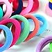 Hair ties no crease for kids baby toddlers girls - Small seamless 50 PCS 10 Colors hair bands ponytail Holder - Hanmei