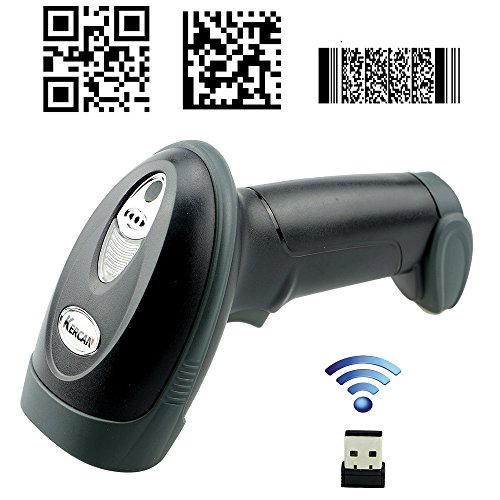 Kercan 2.4G Wireless USB Automatic 2D /QR / PDF417 / Data Matrix/ Aztec/ MAXICODE Bar Code Scanner KRW-588