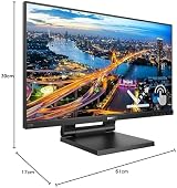 Philips 222B1TC SmoothTouch LCD Monitor Anti-Glare Articulating Stand view 2