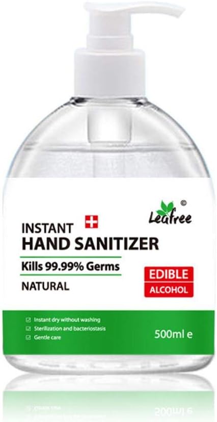 Aeey Disposable Hand Sanitizer Gel Rinse Free Quick Drying Hand Soap for Home Travel 500ml.