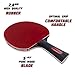 Ping Pong Paddle with Killer Spin + Case for Free - Professional Table Tennis Racket for Beginner and Advanced Players - Improve Your Ping Pong Skills with JT Ping Pong Paddle Set (Light red)
