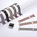 Maledan Metal Bands Compatible with Fitbit Ionic, Stainless Steel Milanese Loop Replacement Accessories Bracelet Strap with Magnet Closure for Fitbit Ionic Smart Watch, Silver, Large