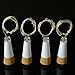 kingleder Wine Bottle USB Rechargeable LED Cork Light String, USB Powered LED Accent Light for Bedroom Living Room Wedding Party Decoration(4 Pack, White)