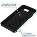 Galaxy J7 V Case, Galaxy Halo / J7 Prime / J7 Perx / J7 Sky Pro Case, MP-MALL Dual Layer Shockproof Armor Hybrid Defender Anti-Drop Rugged Protective Case Cover For Samsung Galaxy J7 2017 (Mint)