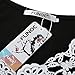 FUNOC Womens Sexy V-Neck Lace Off Cut Out Shoulder Long Sleeve Tops Shirt (Black)-Large