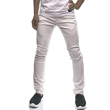 Amazon スーパースキニー ジーンズ メンズ クラッシュ ストレッチ