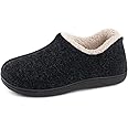 ULTRAIDEAS Women's Indoor Loafer House Slippers with Memory Foam, Ladies Warm Closed Back House Shoes with Non-Slip Outdoor Rubber Sole
