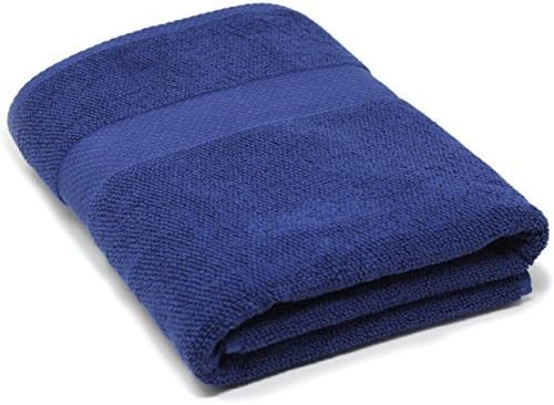 Maura Premium Bath Sheets 100% Cotton 35x70 Oversized Ultra Absorbent Quick Dry Soft Towel Set for Bathroom Extra Large Bath Towels, Rich Navy
