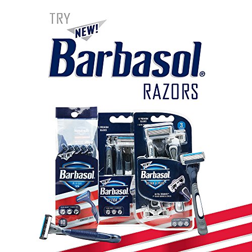 Barbasol Soothing Aloe Thick and Rich Shaving Cream for Men, 10 oz (Pack of 6)