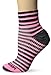 Wrightsock CoolMesh II Lightweight Socks, Striped Pink (Large)