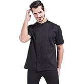 Nanxson Men's Chef Coat Jackets Short Sheeve Restaurant Summer Jacket Kitchen Food Service Work CFM0066