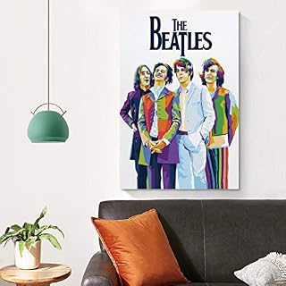 XYDQ Poster décoratif sur toile The Beatles Band – Décoration murale pour salon, chambre à coucher – 60 x 90 cm - Les Beatles, Paul McCartney, John Lennon, RIngo Starr, George Harrison XYDQ Poster décoratif sur toile The Beatles Band - Décoration murale pour salon, chambre à coucher - 60 x 90 cm – Image 4