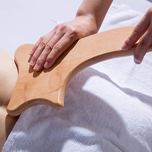 Mikako Wooden Lymphatic Drainage Tool gua sha Tools,Wood Therapy
