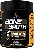 Bone Broth Protein Powder Supplement for Women and Men | Designed for Joint Pain with Glucosamine Chondroitin, Weight Loss, Digestive System, Younger Hair & Skin | 100% Natural Flavored (1LB)
