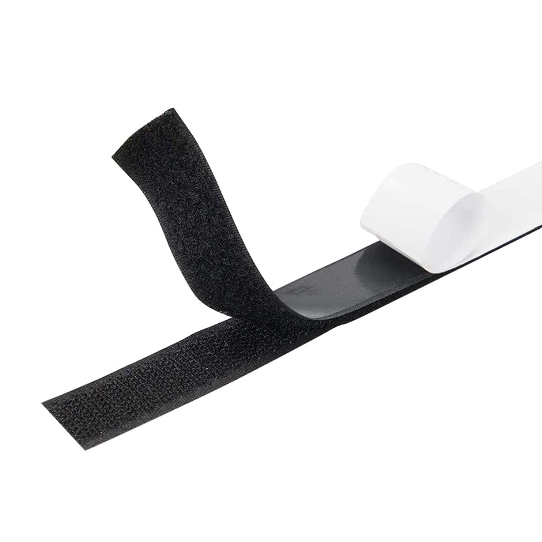 JJ PRIME Hook and Loop Tape – 2M Strong Double Sided Tape – 2cm Width Stick On Tape Roll – Multifunctional and Versatile – User-Friendly Simple Application – Ideal for Picture Hanging, Schools, Home